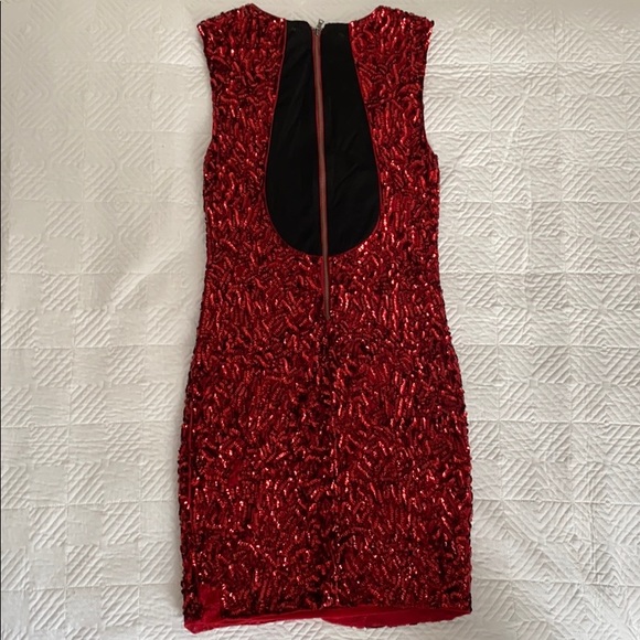 Alice + Olivia red sequin dress - Picture 2 of 2